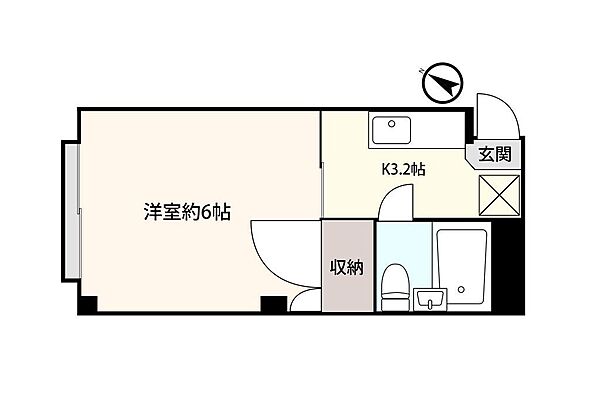 アシスト第7青森マンション 102｜青森県青森市中央１丁目(賃貸マンション1K・1階・25.00㎡)の写真 その2