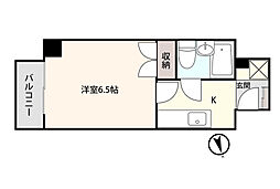 アシスト第3富山マンション 1Kの間取図画像
