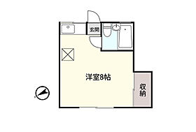 1階 / ワンルーム / 20.5㎡