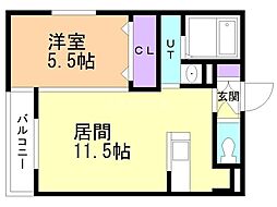 間取図画像 1LDK