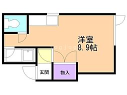 プラザイン374 ワンルームの間取図画像