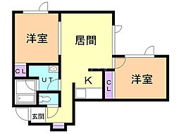 間取図画像 2LDK