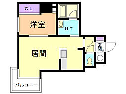 イリオスディオ 1LDKの間取図画像