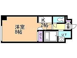 TAKE.N20 1Kの間取図画像