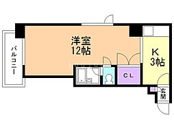 KOYAS6 1Kの間取図画像