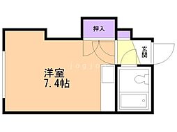 ハイツプレジデント ワンルームの間取図画像