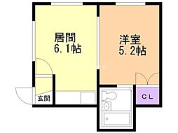 間取図画像 1DK