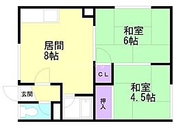 ヴィラ新川Ｄ 2階