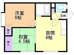 間取図画像 2LDK