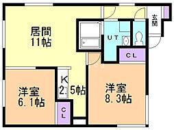 フィオーレ　II 2階