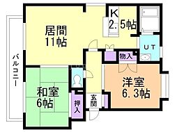 間取図画像 2LDK