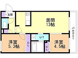 間取図画像 2LDK