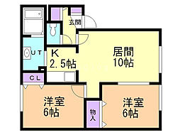 間取図画像 2LDK