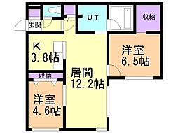 間取図画像 2LDK