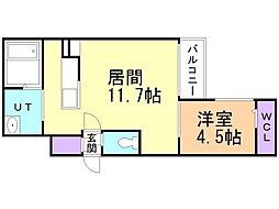 間取図画像 1LDK
