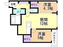 間取図画像 2LDK