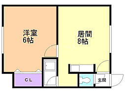間取図画像 1LDK
