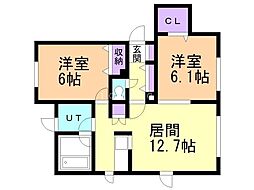 間取図画像 2LDK