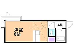 ライフステージN26 ワンルームの間取図画像