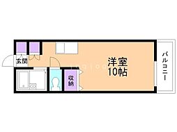 しんふぉに～28奏館 ワンルームの間取図画像