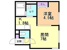 間取図画像 1LDK