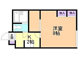 間取図画像 1K