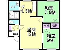 間取図画像 2LDK