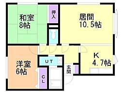 間取図画像 2LDK