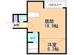 札幌市東区北十四条東8丁目マンション 1LDKの間取図画像