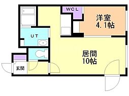 ラグランジュ元町 1LDKの間取図画像