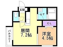 JEEK BLAU MOTOMACHI(ジークブラウ元町) 1LDKの間取図画像
