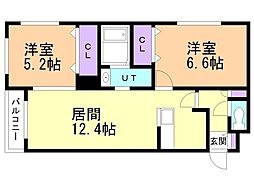 Ｐｉｕ　ｄｏｌｃｅ新道東（ピゥドルチェシンドウヒガシ） 2階