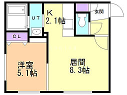 間取図画像 1LDK