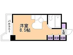 ラ・パルフェ・ド・札幌 ワンルームの間取図画像