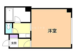 マイルーム38 ワンルームの間取図画像