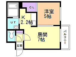 間取図画像 1LDK