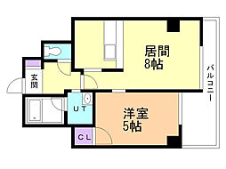 エーデルホフ 1LDKの間取図画像