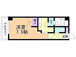 ハイム元町 ワンルームの間取図画像