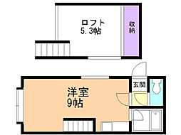 クルーズハウス元町西 ワンルームの間取図画像
