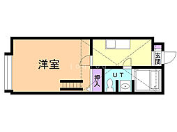 ファインコート2 1Kの間取図画像
