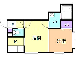 クラシック3 1LDKの間取図画像