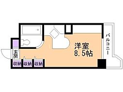 ラ・パルフェ・ド・札幌 ワンルームの間取図画像