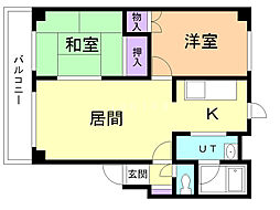 ダンディライオン 2LDKの間取図画像