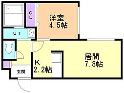 LaplaceEast 1LDKの間取図画像