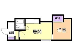 丸岡ビル 1DKの間取図画像