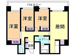 カーサ・エルモーサ 3LDKの間取図画像