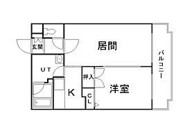 BLUME24 1LDKの間取図画像