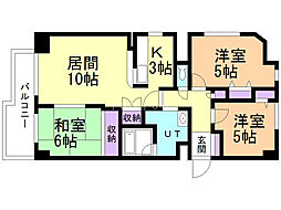 プレステージ・1 3LDKの間取図画像