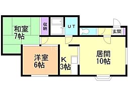 アイリス31 2LDKの間取図画像