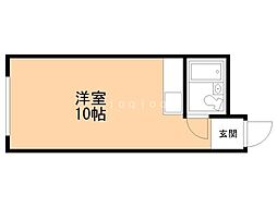 ベル医大前 ワンルームの間取図画像